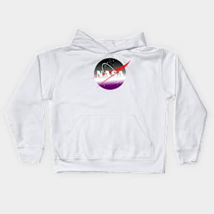 Subtle Asexual NASA Kids Hoodie